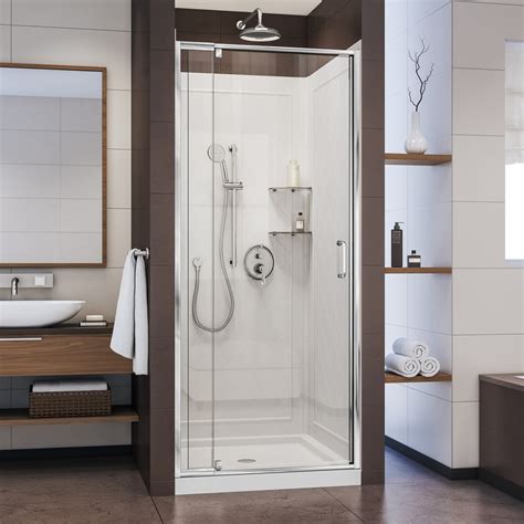 A There are a few types of shower stalls including alcove shower kits, which are one of the most popular, as well as corner shower kits. . Shower stall kits at lowes